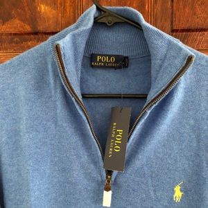 Blue Ralph Lauren Polo Men’s Zip up sweater